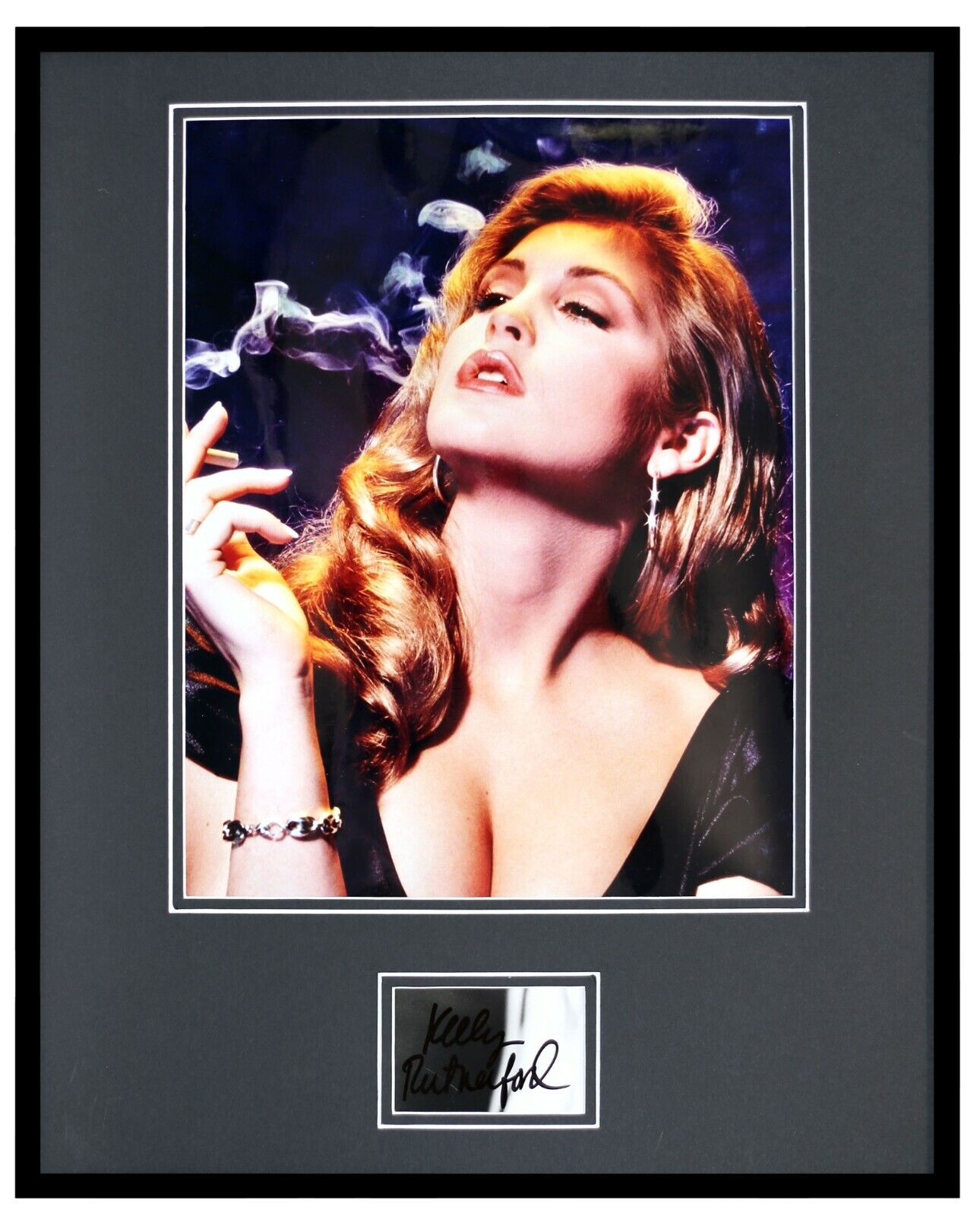 Kelly Rutherford Smoking Signed Framed 16x20 Poster Photo Display The OC