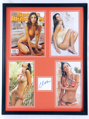 Elsa Benitez Signed Framed 2001 Sports Illustrated Swimsuit Cover Display