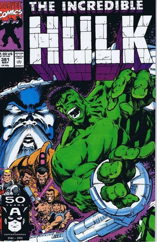 Incredible Hulk #381 ORIGINAL Vintage 1991 Marvel Comics 