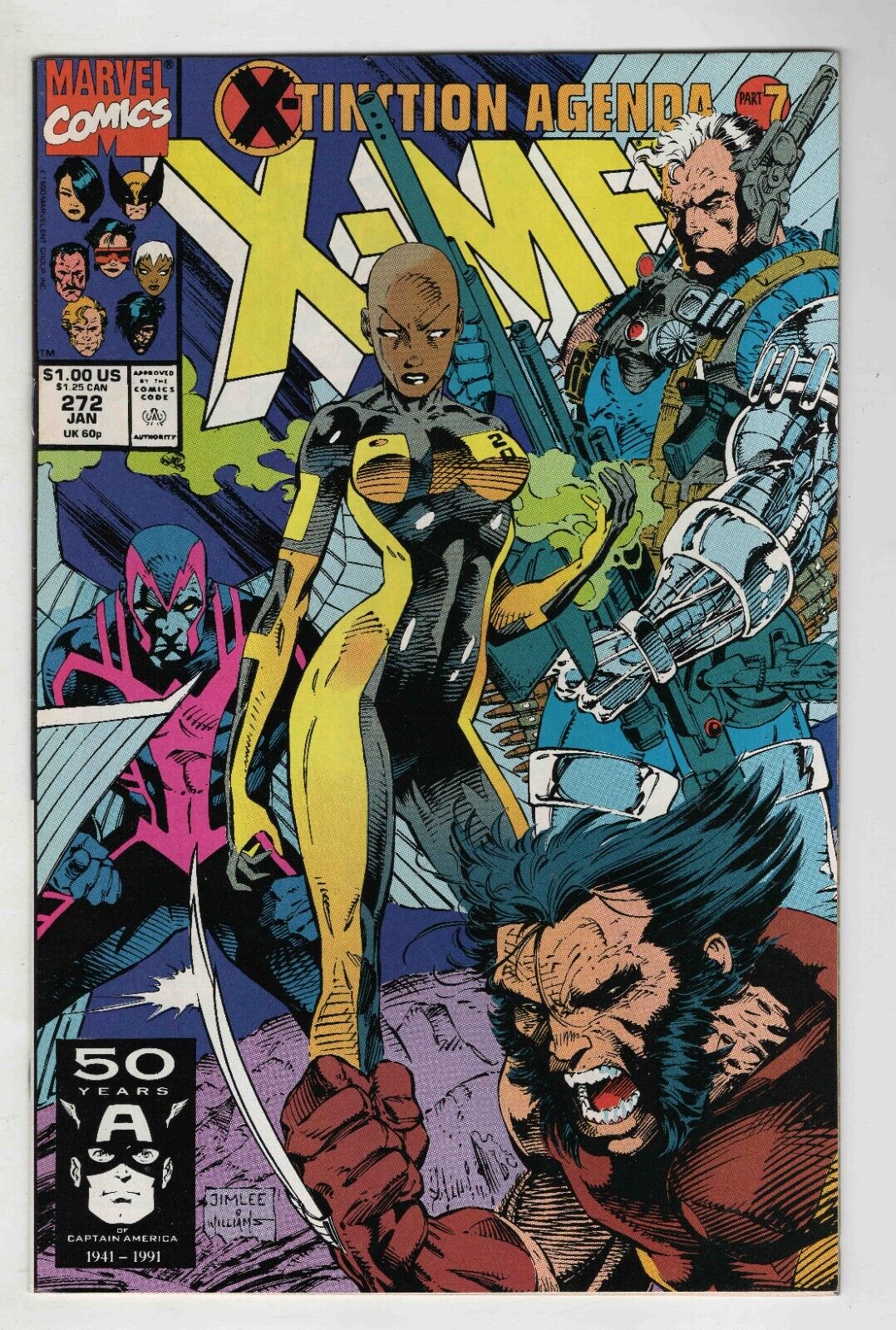 Uncanny X-Men #272 VINTAGE 1991 Marvel Comics X-Tinction Agenda