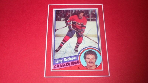 Larry Robinson Signed Framed 1978 Sports Illustrated Magazine Display Montreal