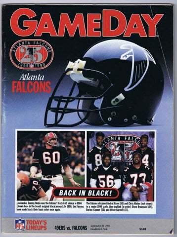 ORIGINAL Sep 23 1990 Gameday Magazine Program 49ers Falcons