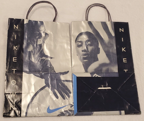 VINTAGE 1990s Nike Niketown Shopping Bag