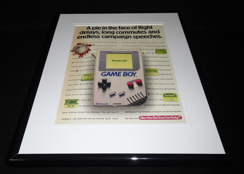 1992 Nintendo Game Boy Framed ORIGINAL 11x14 Advertisement 