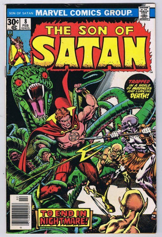 Son of Satan #8 ORIGINAL Vintage 1977 Marvel Comics Daimon Hellstrom