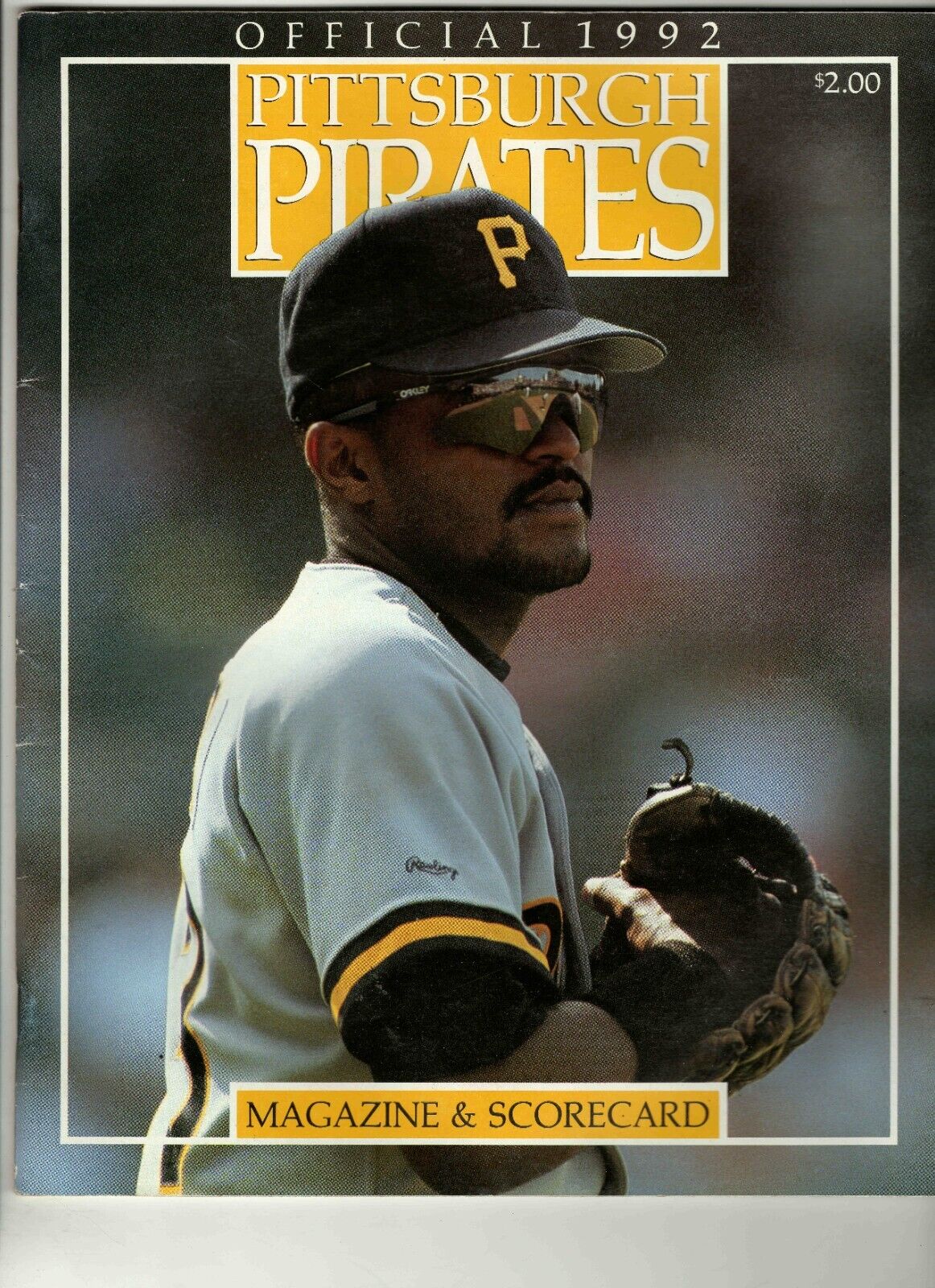 1992 Phillies @ Pittsburgh Pirates Scorecard Program Magazine Unscored