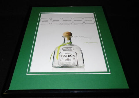 2007 Patron Silver Tequila Framed 11x14 ORIGINAL Advertisement