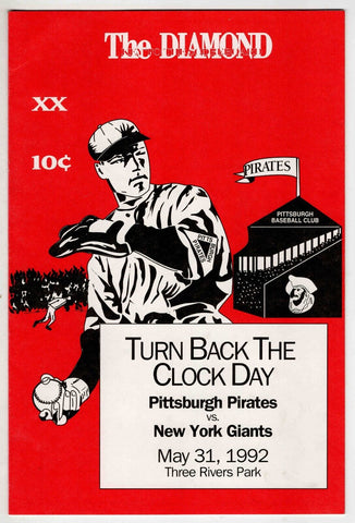 VINTAGE May 31 1992 Giants @ Pittsburgh Pirates Turn Back the Clock Program