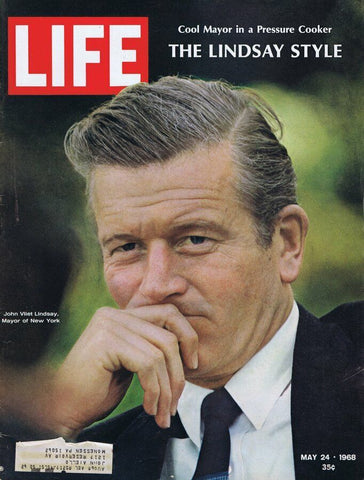 ORIGINAL Vintage Life Magazine May 24 1968 John Lindsay