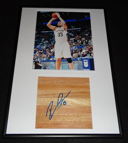 Ryan Anderson Signed Framed 12x18 Floorboard + Photo Display Pelicans Cal