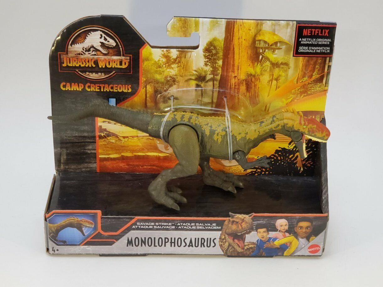 NEW SEALED 2021 Jurassic Park Camp Cretaceous Monolophosaurus Action Figure