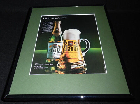 1983 Dab German Beer Framed 11x14 ORIGINAL Vintage Advertisement B