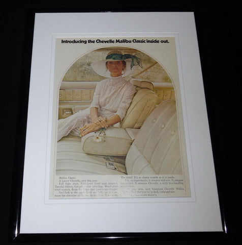 1973 Chevelle Malibu Classic Framed 11x14 ORIGINAL Vintage Advertisement