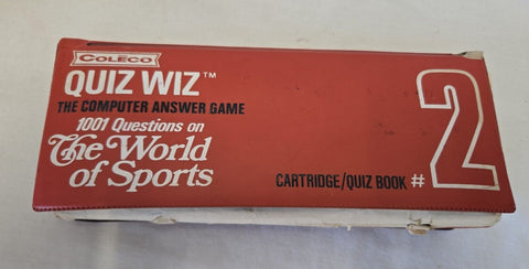 VINTAGE Coleco Quiz Wiz World Of Sports #2 WORKS