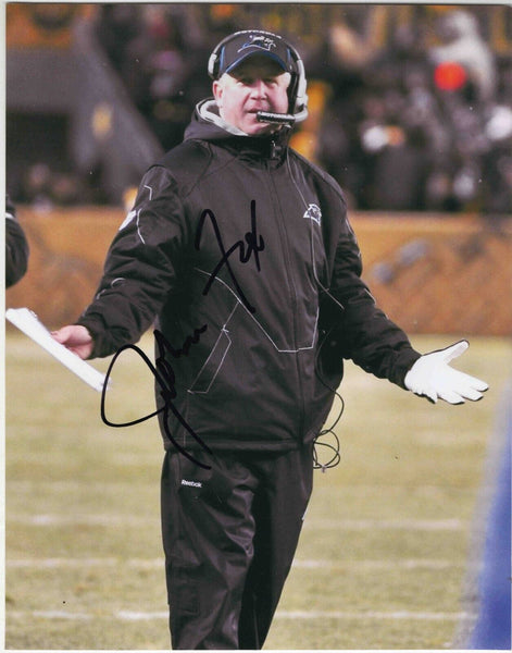 John Fox Signed 8x10 Photo Panthers