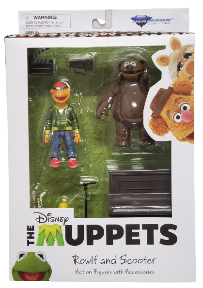 NEW SEALED Diamond Select Muppets Rowlf + Scooter Action Figure Set