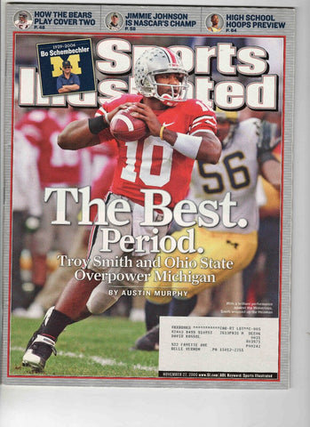 Nov 27 2006 Sports Illustrated Magazine Troy Smith Ohio State