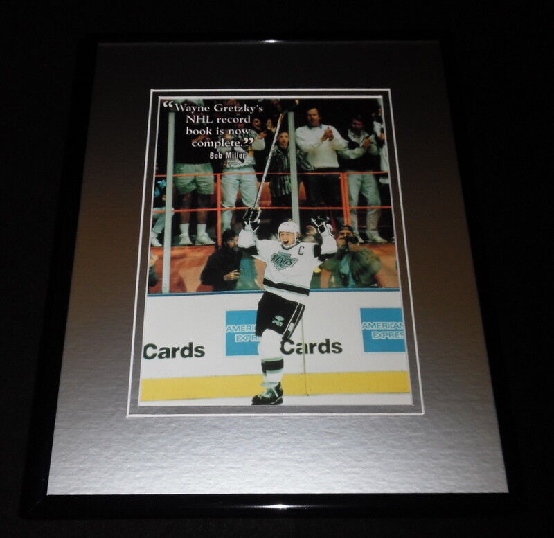 Wayne Gretzky Goal Record Framed 11x14 Photo Display Kings