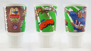 VINTAGE 1995 McDonald's Coke Drew Bledsoe / Wile E Coyote Large Plastic Cup 