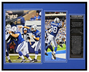 2006 AFC Championship Colts vs Patriots Framed 16x20 Photo Display Manning