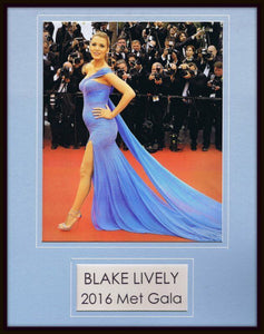 Blake Lively 2016 Met Gala Framed 11x14 Photo Display 