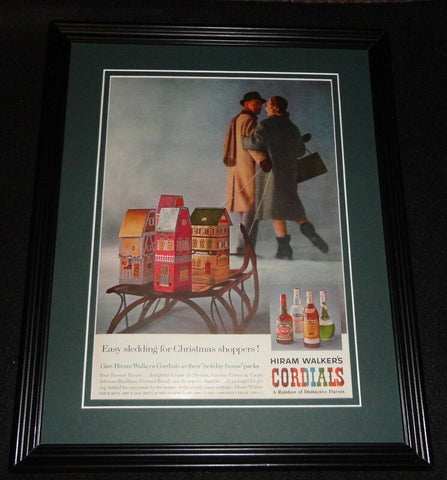 1959 Hiram Walker Cordials 11x14 Framed ORIGINAL Vintage Advertisement B