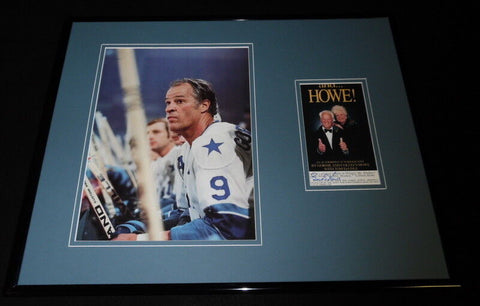 Gordie Howe Signed Framed 16x20 Photo Set WHA Houston Aeros