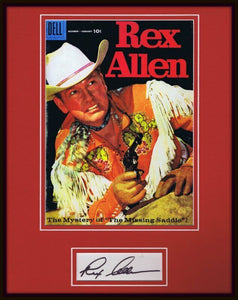 Rex Allen Signed Framed 11x14 Photo Display Mystery of the Missing Saddle