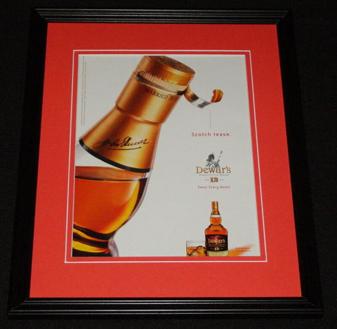 2003 Dewar's Scotch Whisky Framed 11x14 ORIGINAL Advertisement