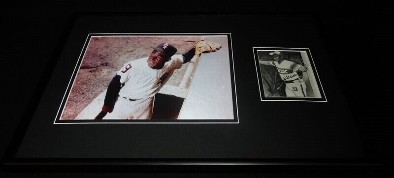 Minnie Minoso Signed Framed 12x18 Photo Display White Sox