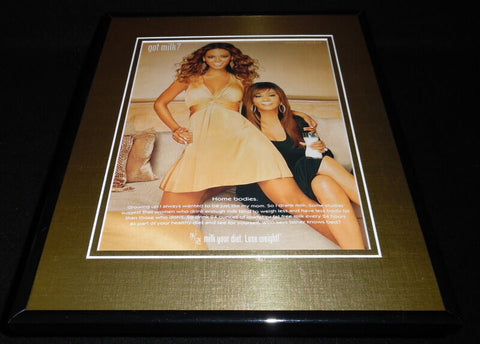 Tina & Beyonce Knowles 2007 Got Milk Framed 11x14 ORIGINAL Advertisement