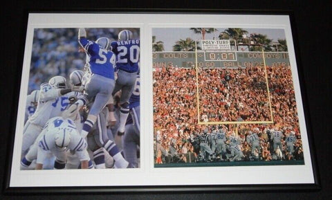 Super Bowl V Colts vs Cowboys Framed 12x18 Photo Set Jim O'Brien FG