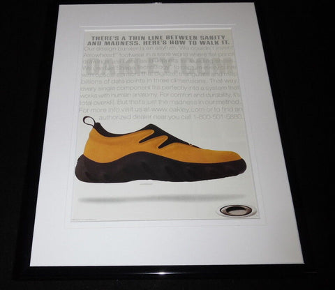 2001 Oakley Arrowheads Shoes 11x14 Framed ORIGINAL Advertisement 