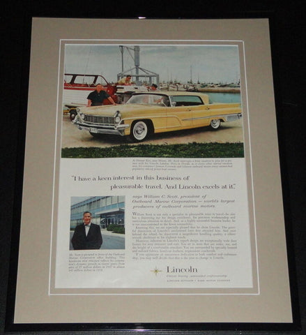 1959 Lincoln Landau 11x14 Framed ORIGINAL Vintage Advertisement Poster