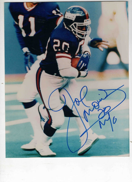 Joe Morris Signed 8x10 Photo Giants