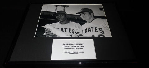 Roberto Clemente & Danny Murtaugh Pirates Framed 11x14 Photo Display 