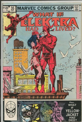 What If #35 ORIGINAL Vintage 1982 Marvel Comics Elektra Daredevil