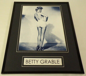 Betty Grable Pinup Framed 11x14 Photo Display