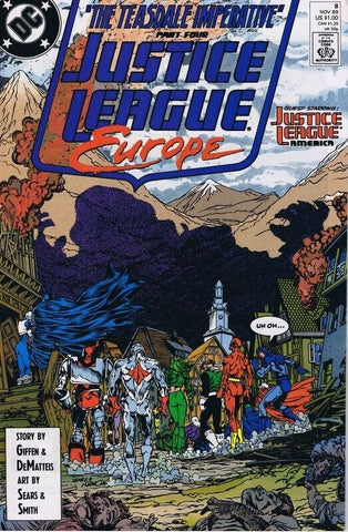 Justice League Europe #8 ORIGINAL Vintage 1989 DC Comics 