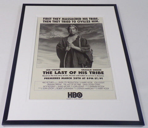 Last of His Tribe 1992 11x14 Framed ORIGINAL Advertisement Jon Voight