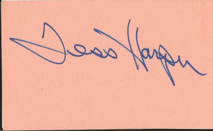 Tess Harper Signed Vintage 3x5 Index Card JSA Early Edition