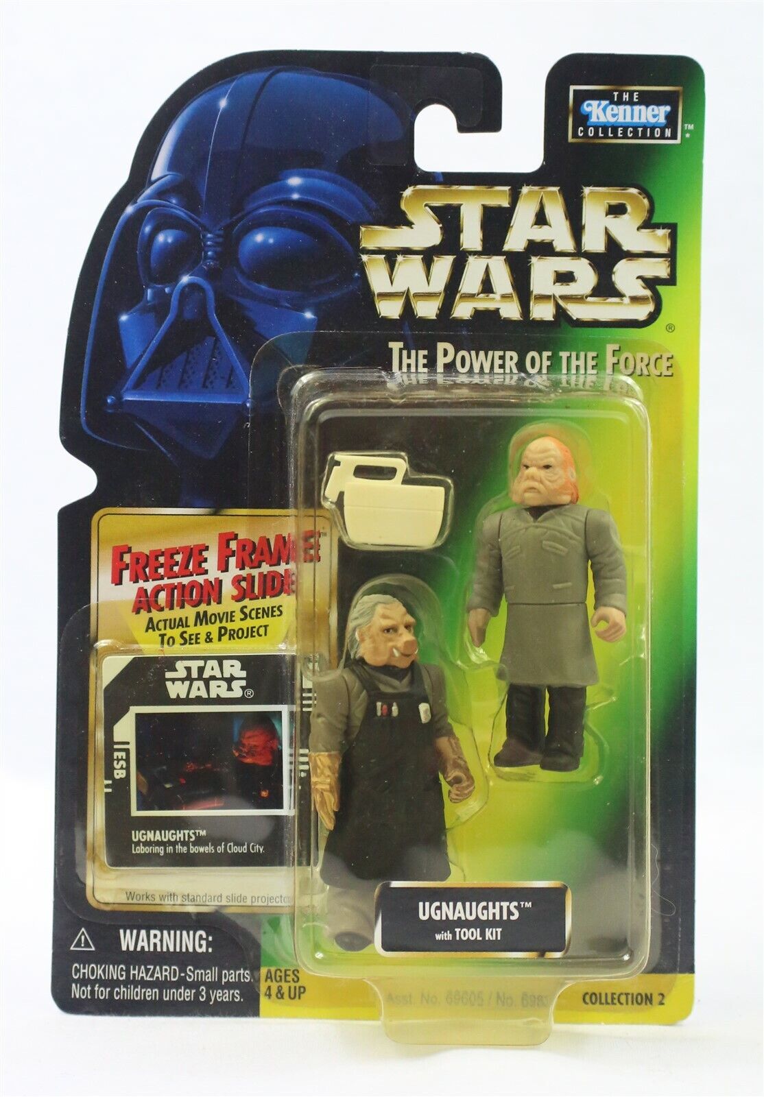 VINTAGE SEALED 1998 Star Wars POTF Ugnaughts Freeze Frame Action Figure