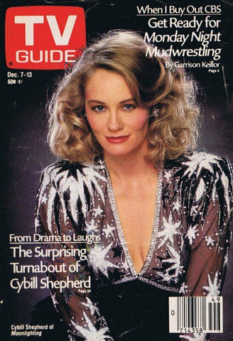 ORIGINAL Vintage Dec 7 1985 TV Guide Magazine No Label Cybill Shepherd