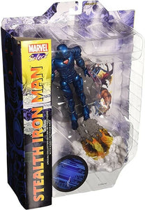 NEW SEALED 2022 Diamond Stealth Iron Man Marvel Select 7" Action Figure Statue