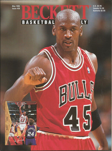 VINTAGE May 1995 Beckett Basketball Magazine Michael Jordan 