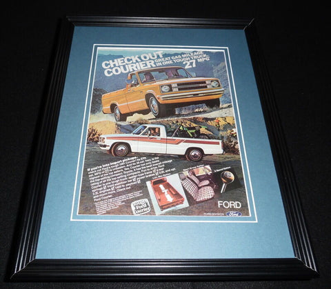 1981 Ford Courier Framed 11x14 ORIGINAL Vintage Advertisement