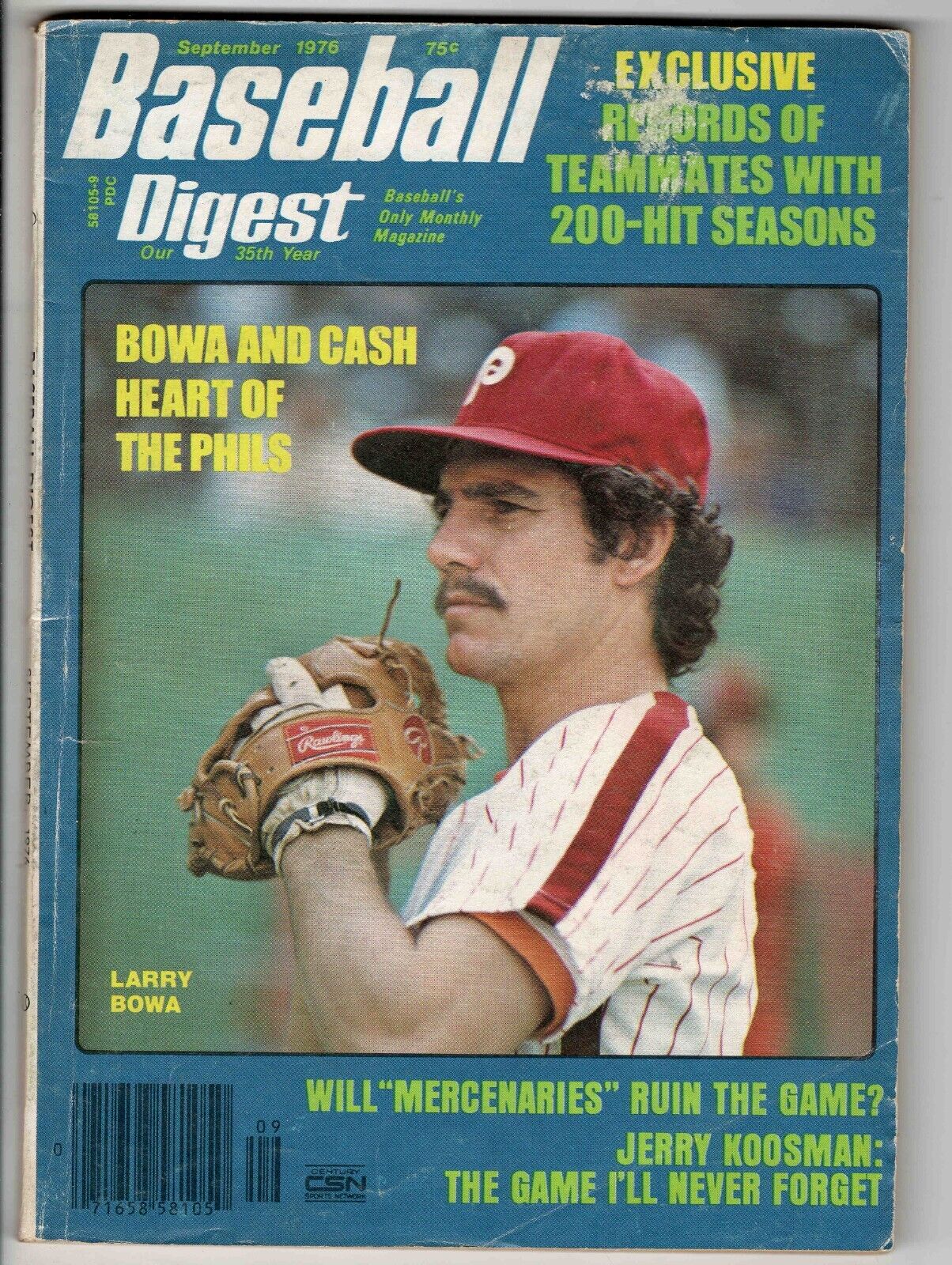 Sep 1976 Baseball Digest Magazine Larry Bowa Phillies