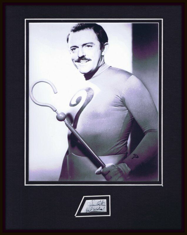 John Astin Riddler Batman Signed Framed 11x14 Photo Display 