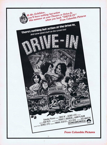 Drive In 1976 ORIGINAL Vintage 9x12 Industry Ad Lisa Lemole Gary Lee Cavagnaro