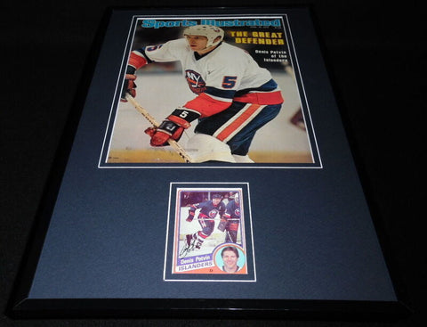 Denis Potvin Signed Framed 1979 Sports Illustrated Magazine Display Islanders